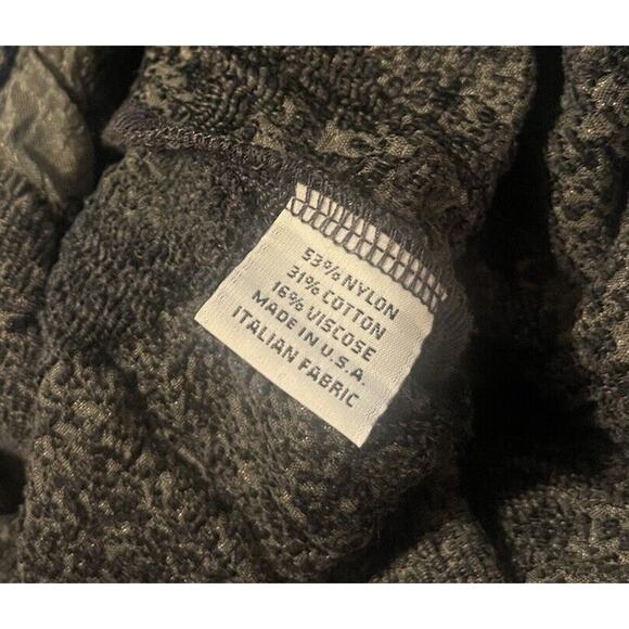 Bryn Walker Women's XS Gray Lagenlook Crinkle Artsy Polka Dot Zip Up Jacket EUC - Picture 4 of 4